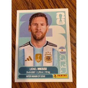 Lionel Messi Panini FIFA World Cup 2026 Argentina Sticker ARG 17 Inter Miami CF